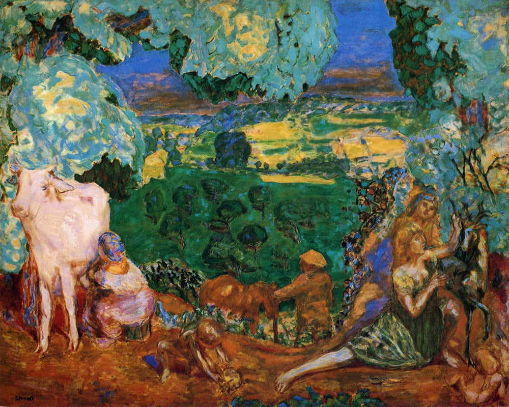 Pastoral Symphony by Pierre Bonnard customizable wall art print from 905Print