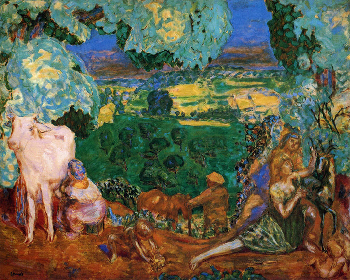 Pastoral Symphony by Pierre Bonnard customizable wall art print from 905Print