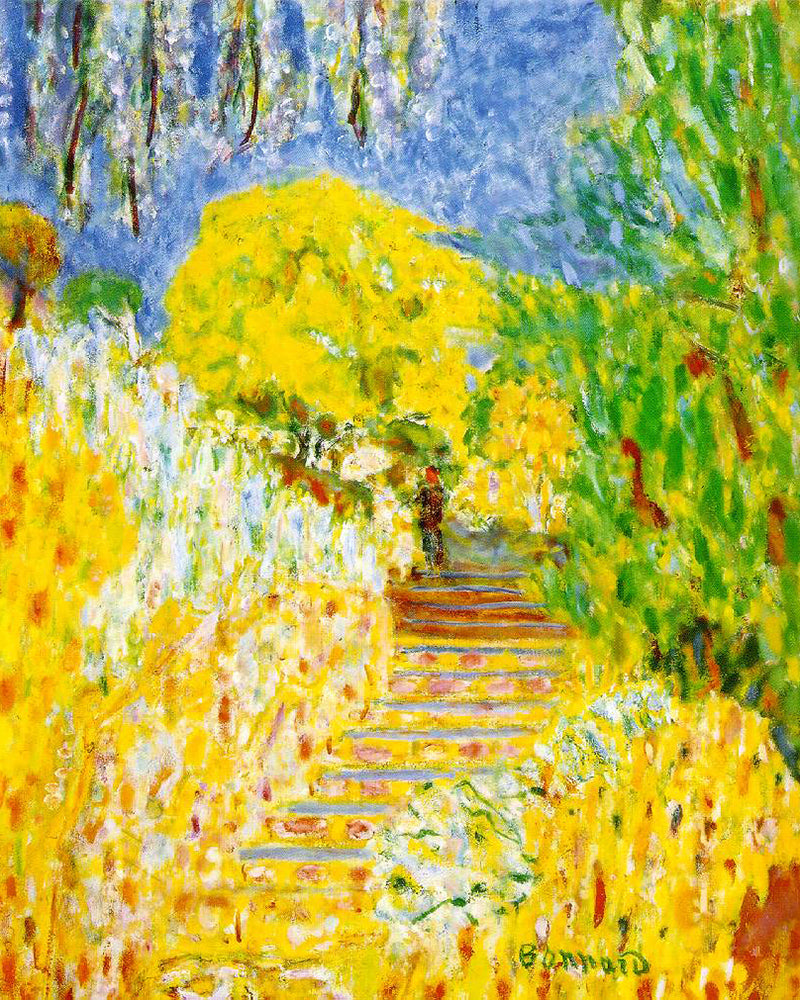 The Garden Steps by Pierre Bonnard customizable wall art print from 905Print