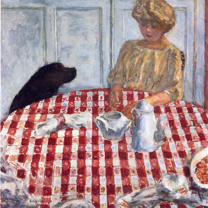 The Red Checkered Tablecloth by Pierre Bonnard customizable wall art print from 905Print