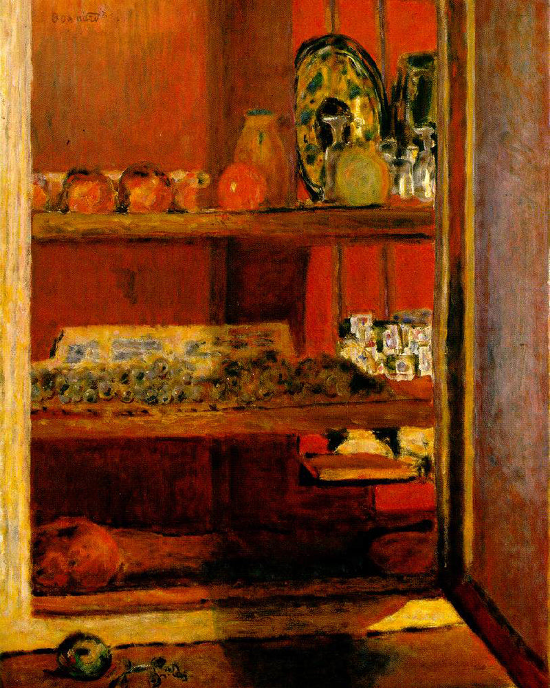 The Red Cupboard by Pierre Bonnard customizable wall art print from 905Print
