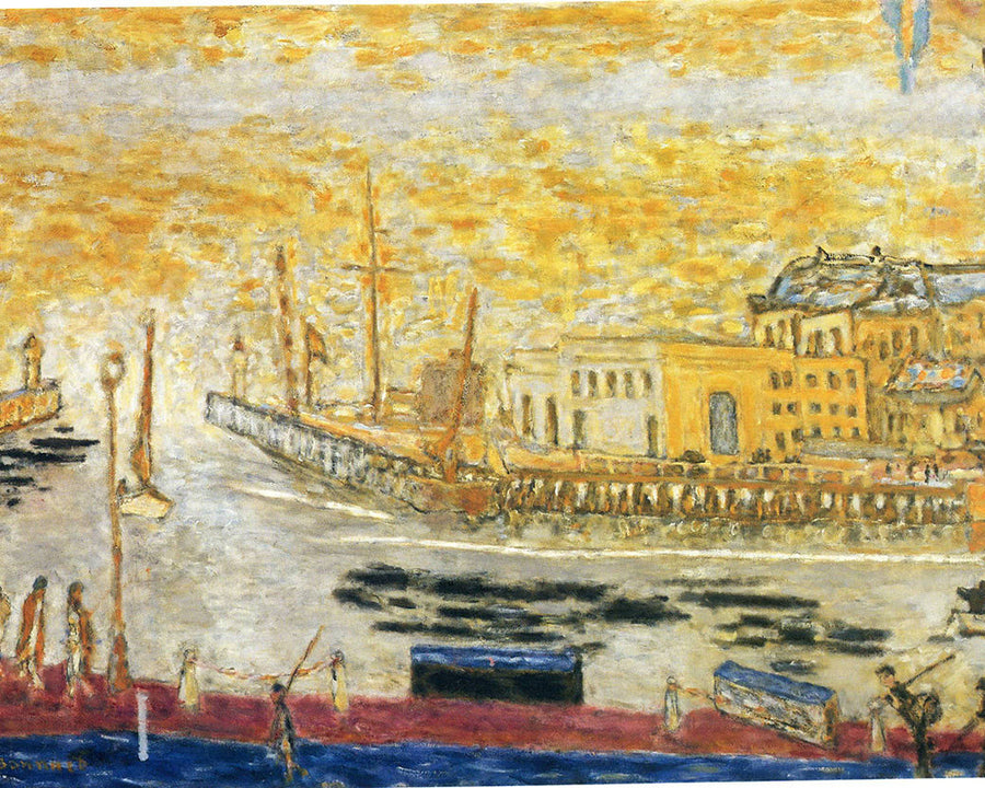 Trouville The Exit To The Port by Pierre Bonnard customizable wall art print from 905Print