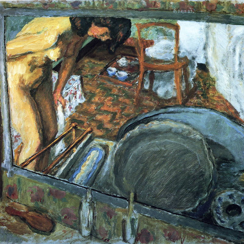 Tub In A Mirror by Pierre Bonnard customizable wall art print from 905Print