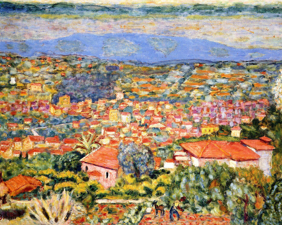 View Of Le Cannet Roofs by Pierre Bonnard customizable wall art print from 905Print