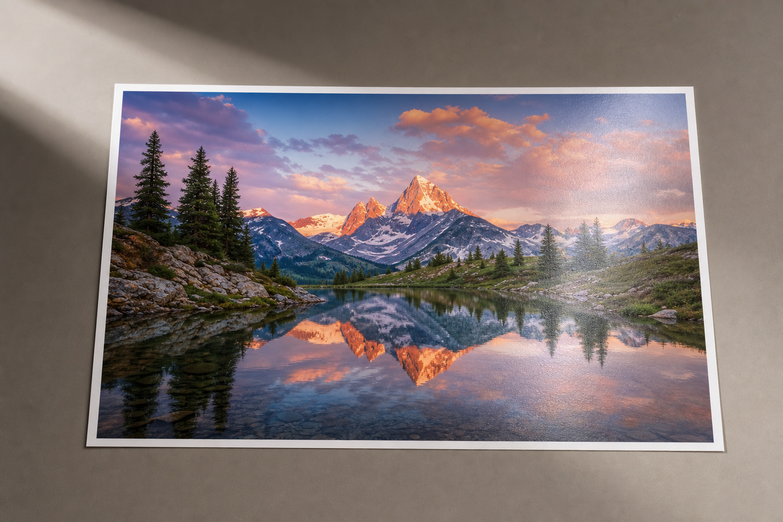 Lustre photo paper print